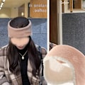 Miniatyrbilde 3 av 5: Vinterhodebånd, ørevarmere for kvinner pannebånd strikket tykk F