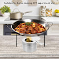 Miniatyrbild 8 av 8: Buffévärmelösningar, Bränslehållare i rostfritt stål för cateringutrustning, Chafing Dish-tillbehör med säkerhetstäckta Sterno-hållare, Portabla