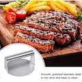 Miniatyrbild 3 av 5: Effektiv Burgerpress, Rostfritt Stål Med Non-Stick Yta, Platt Botten För Jämn Värmefördelning, Idealisk För Smörgåsar Och Bacon, Enkel