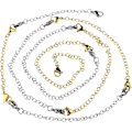 Miniatyrbild 2 av 5: 8 st rostfritt stål halsband förlängare armband förlängare förlängningskedjeset 4 olika längder: 6 tum 4 tum 3 tum 2 tum