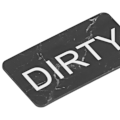 Miniatyrbillede 3 af 8: Opvaskemaskine Magnet Dobbeltsidet Rent Snavset Ord Magnet Vandtæt Anti-Scratch DIY Køleskabsmagnet til Køkken Marmor Sort til Hvid