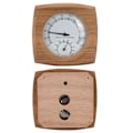 Miniatyrbillede 2 af 5: 2-i-1 indendørs trætermohygrometertermometerhygrometer dampbad saunarum tilbehør