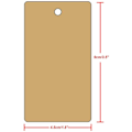 Pikkukuva 4 / 5: Kraft-paperitarrat 9x5cm Suorakulmainen lahja