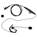 Miniatyrbillede 2 af 8: Walkie Talkie Headset med mikrofonstang Avanceret PTT Mikrofon K Hoved Universal Udskiftning til Baofeng