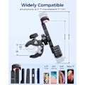 Miniatyrbild 6 av 8: Mobilhållare för Cykel, Stödklämma för Videoinspelning, 360° Rotation för Optimal Visning, Vindtåligt Cykeltillbehör, 15s Verktygsfri Enkel