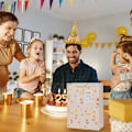 Miniatyrbillede 5 af 5: 12 stk. blomster håndtaske børnedag fødselsdag gavepose smykker tøj shopping papirpose