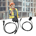 Miniatyrbild 1 av 8: U94 PTT-adapter Push-to-Talk-knapp Walkie Talkie Militär Headset-kontakt Ersättning för BAOFENG UV‑5R