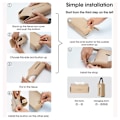 Pikkukuva 3 / 5: Autoteollinen nahkainen paperilaatikko kodin yrityksen työpöydän paperilaatikko