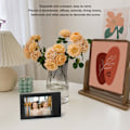 Miniatyrbild 7 av 8: Fotoram i plast, rektangulär, klassiskt skrivbordsställ, för Fujifilm Instax Mini 3in foton, mörk