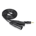 Pikkukuva 1 / 5: Mikrofonikaapeli 3,5 mm liitin - Dual XLR urosadapteri Yhdysjohto Patch-kaapeli