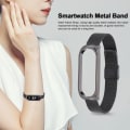 Miniatyrbillede 3 af 5: Metalrem til Xiaomi Mi Band 6 Smartwatch - Udskiftningsrem i stål