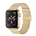 Miniatyrbild 1 av 5: Kompatibel för Apple Watch Band 38-40mm /42-44mm, Rostfritt stål Loop Spänne Metallrem Armband Loop Replacement Band för Iwatch Series 4, Series