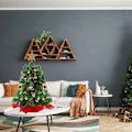 Miniatyrbild 3 av 8: Mini Julgran, LED-belyst Julgran, Metallstativ Hjälper Trädet Att Stå Rakt
