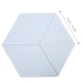 Miniatyrbild 6 av 8: 12 st Ljudabsorberande Kilformade Hexagoner Fasade Kanter Akustiska Dämpningspaneler för Inspelningsstudio Grå Vit