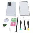 Miniatyrbillede 2 af 8: Mobiltelefon Bagside Glas Cover Forreste Ydre Linse Glas Skærm Udskiftningssæt til Samsung Note 20 Ultra 5G Hvid
