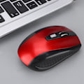Miniatyrbillede 3 af 5: 6D Ultra tynd 2.4G 1200DPI USB trådløs mus ergonomisk optisk positioneringsmus til bærbar computer rød