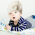 Miniatyrbild 4 av 5: Vintervarm stickad babyhatt för flickor bomullsfodrad spädbarnshatt