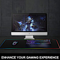 Miniatyrbild 3 av 6: Chroma RGB Gamingmusmatta, Optimerad för alla sensorer med mikrotexturerad tygyta, Halkfri bas för skrivbordsstabilitet, 8 dynamiska + 7 statiska färger