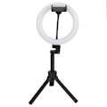 Miniatyrbillede 3 af 5: Selfie Ring Light Fotografi Stativ Justerbar LED Lys