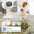 Miniatyrbild 3 av 8: Smart Säkerhetskamera, Inomhusövervakare Med Justerbar Rörelsekänslighet Via App Och Fjärrvisning, 1080P HD, Infraröd Funktion Och Tvåvägs Audio
