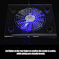 Miniatyrbillede 4 af 5: Ultra stille USB Notebook Cooler Cooling Pad Fans med LED RGB lys til PS4/PS3/Laptop