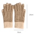 Miniatyrbild 2 av 5: Vinter Touchscreen Stretch Thermal Magic Handskar Varm Ull Stickad
