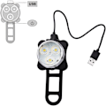 Miniatyrbild 2 av 6: Avancerad Design Super Stark LED Cykelbelysning Set, Fyra Ljuslägen Snabb Blinkande Vattentätt Silikonfäste, Mångsidig Användning För Cykling Vandring Camping,