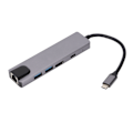 Miniatyrbild 1 av 7: Hub 5 i 1 USB C Multiport Snabb Enkel Laddning 4K Högupplöst Multimediagränssnitt Gränssnitt Hub Kortläsare