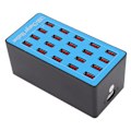 Miniatyrbilde 4 av 5: WLXA5+ 100W 20 Port USB Hub Lader Vegglader Strømadapter Hurtigladestasjon 100240V(EU-plugg)