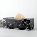 Miniatyrbild 2 av 5: Rektangulär läder servettlådeöverdrag - Snygg servettlådehållare med magnetisk botten, dekorativ PU-servettlåda