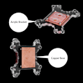 Miniatyrbild 4 av 5: Universell dator CPU vattenkylare block kylblock kopparbas ingen vattenkanal