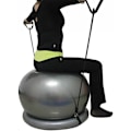Miniatyrbild 2 av 5: Tränings Pilates Stödbas, Yogaboll Stolsstativ för Sprängsäker Stabilitet, Kompakt Design med Pålitligt PP-Material, Halkfri Yta för