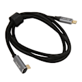 Miniatyrbild 2 av 8: USB C till 90 Grader USB C Kabel 100W USB3.1 Gen2 10Gbps 4K 60Hz Höger Vinkel Typ C till Typ C Datakabel för Steam Deck 200cm / 78.7in