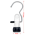 Miniatyrbild 5 av 5: 20 st Boot Hanger Clips, Tvättkrok Hängande klädnålar Rostfritt stål Galge Håll Clips för strumpor, handdukar, underkläder, hattar, halsdukar, handdukar, byxor