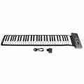 Miniatyrbillede 1 af 5: 61 Tangenter Roll Up Keyboard Piano MIDI Funktion Bærbar Hånd Roll Piano med LED Digital Display 100‑240V
