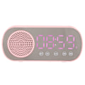 Miniatyrbild 2 av 5: Väckarklocka Bluetooth-högtalare HIFI LED-spegelskärm Micro USB-laddning FM-radio Digital klocka för läsning Resor