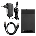 Miniatyrbilde 2 av 6: w3530 3,5 tommers USB 3.0 SATA ekstern harddisk mobil diskveske (100-240V) (EU-plugg)