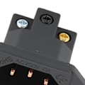 Miniatyrbilde 3 av 5: Monosaudio IB70(C) Ren kobber IEC hunnkontakt panelmontert plugg strømkontakt bakre 100‑250V