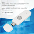 Pikkukuva 4 / 5: 4G LTE USB WiFi -modeemi SIM-korttipaikalla, nopea avattava kannettava 4G-reititin, matkakäyttöön tarkoitettu hotspot, maailmanlaajuinen, yleismallinen, valkoinen
