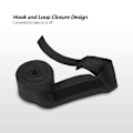 Miniatyrbillede 5 af 5: 1 par elastiske håndbindsbandager Punching Handwrap Protector til boksning Muay Thai (sort, 2,5 m)