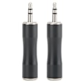 Miniatyrbillede 1 af 5: 2 stk. 3,5 mm han til forgyldt Mini XLR 3-benet han afbalanceret lydadapter-stik
