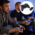 Miniatyrbild 2 av 5: Snygg trådlös handkontroll för Xbox 360, ergonomisk design med asymmetriskt grepp säkerställer bekvämt spelande, integrerad headsetport för sömlös anslutning