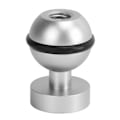 Miniatyrbilde 2 av 8: Dykkerlyktkulehode i aluminiumlegering med hard anodisering, lite, slitesterkt og holdbart dykkerlyktkulehode i sølv
