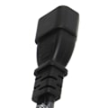 Miniatyrbillede 5 af 8: Enkelt C14 til dobbelt 5 15R C13 ledning kort strømkabel UPS server Y splitter adapter kabel til PC skærm printer