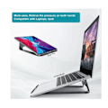 Miniatyrbillede 2 af 3: Bærbar computerstand til skrivebord, ergonomisk aluminiums bærbar computer tablet computerstand kompatibel med 10 til 17,3 tommer bærbare computere