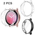 Pikkukuva 1 / 5: 2 kpl Yhteensopiva Galaxy Watch Active2 Kotelo 40mm, TPU Puskuri Koko Ympäri Näytönsuoja Kotelo