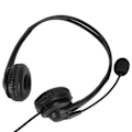 Pikkukuva 2 / 5: Asiakaspalvelun kuulokemikrofoni Hands Free Stereo Corded Binaural PC Noise Cancelling -kuulokkeet puhelinmyyntiin