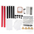 Miniatyrbilde 1 av 5: DIY Mini Open Aluminiumlegering Ramme M-ATX Hovedkort PC Datamaskin Kabinett