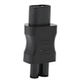 Miniatyrbild 4 av 8: IEC320 C8 till IEC320 C5 Konverter 10A 250V 2.5A 250V Strömkabeladapter för Laptopströmadapter UPS Server 4st