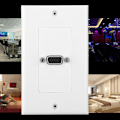 Miniatyrbild 5 av 5: VGA-uttag Väggmonterad Paneladapter Vägguttag ABS-material